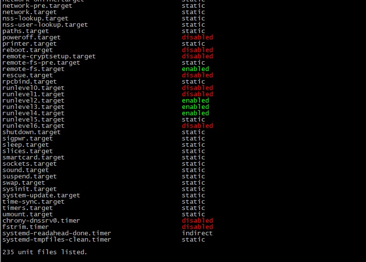 Enable status. Systemctl Linux. Systemctl list-Unit-files | grep Running. Systemctl status ntpd. Systemctl status UFW.